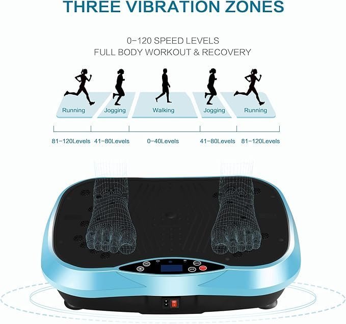 Vibration Plate Exercise Machine - Full Body Workout & Muscle Toning Platform - Image 2