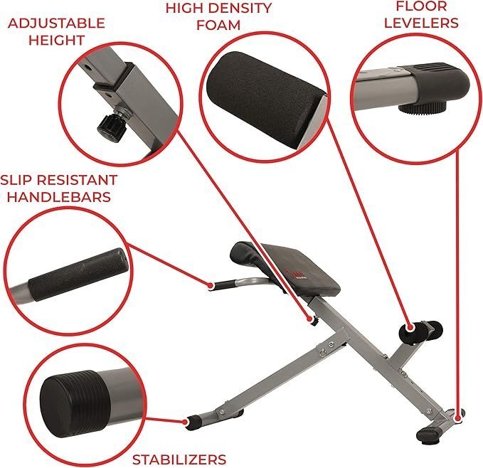 Foldable Hyperextension Roman Chair - Adjustable Sit-Up Bench for Glutes & Abs - Image 2