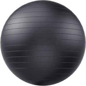 Yoga & Exercise Ball – Stability Ball for Fitness, Pregnancy & Office Use (Pump Included)